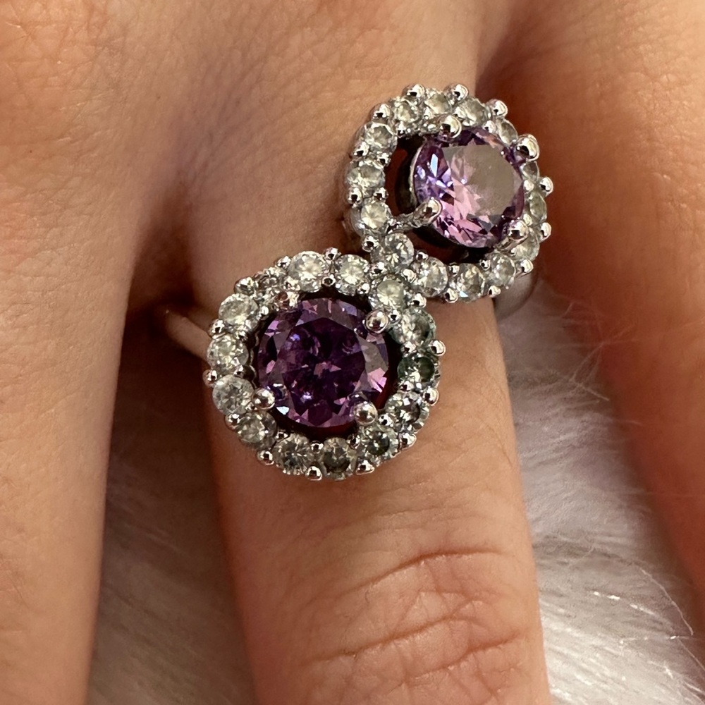 925 sterling Silver Amethyst stone   Ring
